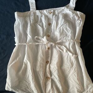 Motherhood Maternity White Smocked Top